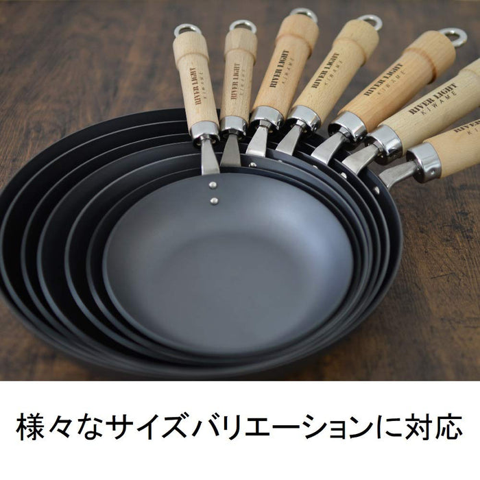 Riverlight 28Cm Iron Wok Pan for IH Japan Cooking