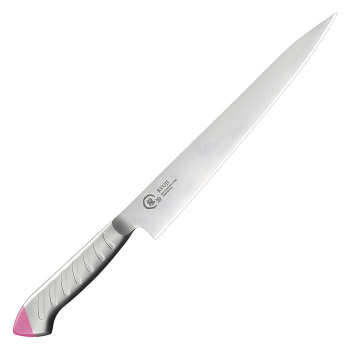 Ryuji 24cm Pink Molybdenum Steel Sujihiki Knife