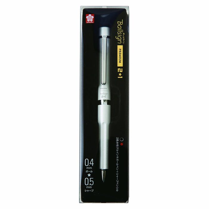 Sakura Crepas Japan 2+1 Premium Multifunctional Pen - Dressy White (Gb2M3004-P#50)