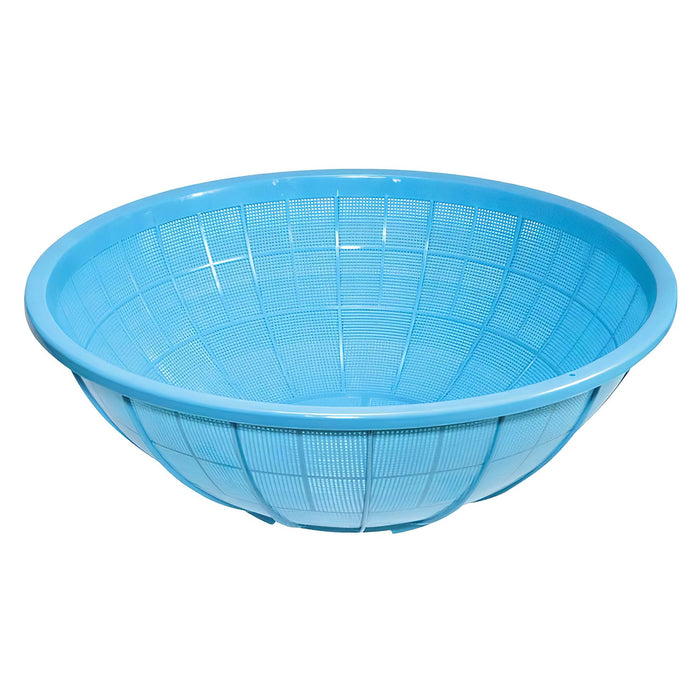 Large Blue Plastic Colander by Sanko - Optimize Your Kitchen Experience