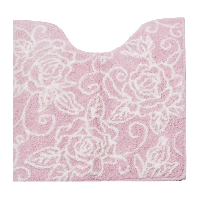 Senko Japan Clear Rose Toilet Mat - 60X60Cm - Light Pink - 87838