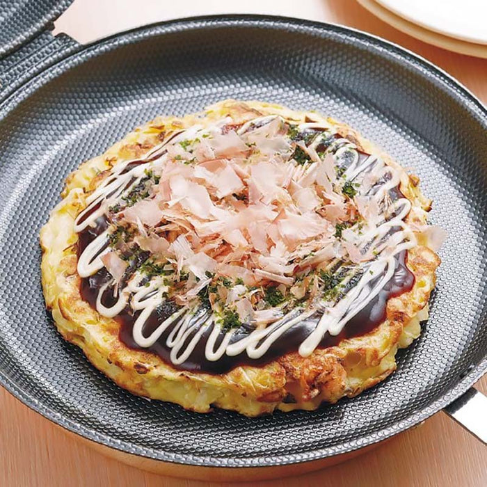 Shimomura Iron Okonomiyaki & Pancake Pan - Perfect for Delicious Homemade Pancakes!