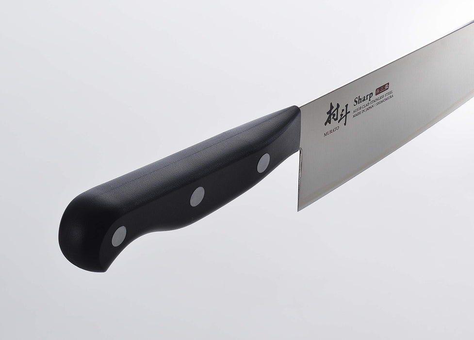 Shimomura Kogyo Molybdenum Vanadium Steel Nakiri 165mm MSL-105 Black Japan Made