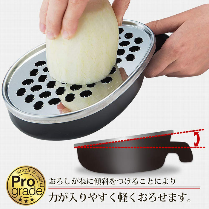 Shimomura Kougyou Japanese Professional Grater - Black Pgs-11 Niigata Tsubamesanjo