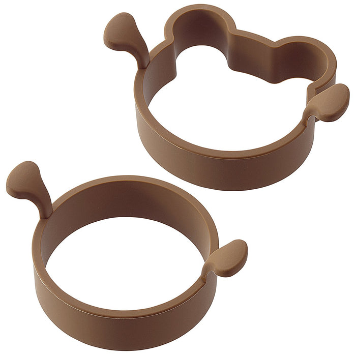 Shimomura Kougyou Yakipa! Pancake Ring YP-610 Brown (Bear Heart)