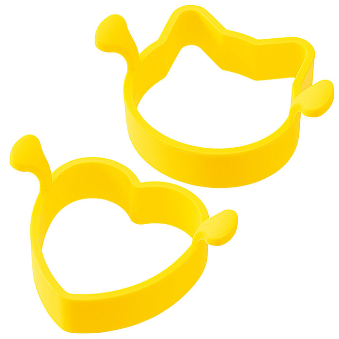 Shimomura Kougyou Yakipa! Pancake Ring (Cat/Heart) YP-611 Yellow