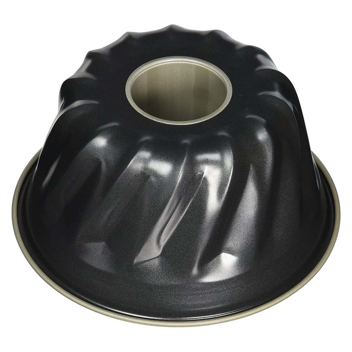 Premium 14cm Shimotori Black Figure Steel Kugelhopf Bundt Cake Pan