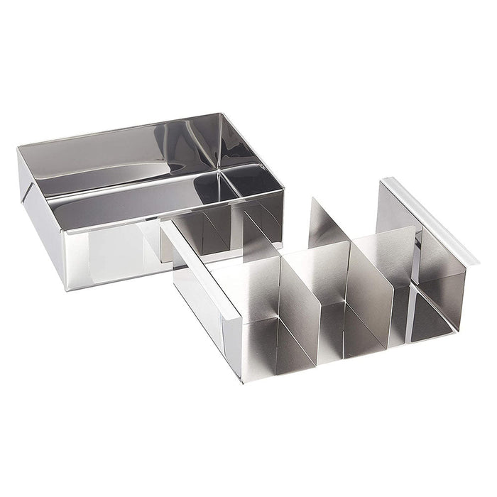 Shimotori Stainless Steel Kanten Jelly Yokan Mold - Compact and User-Friendly