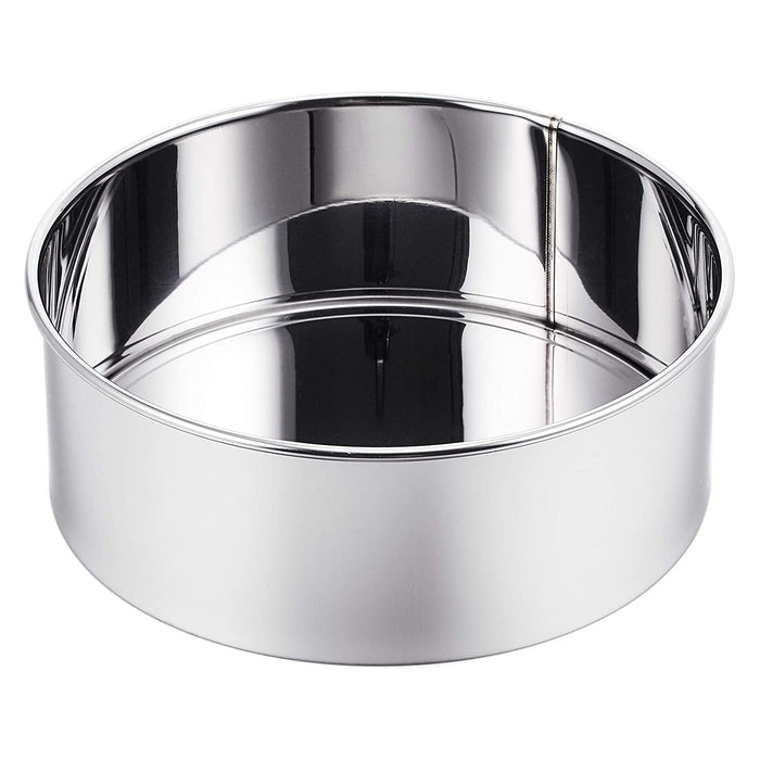 Premium 21cm Shimotori Stainless Steel Round Cake Pan - Removable Bottom