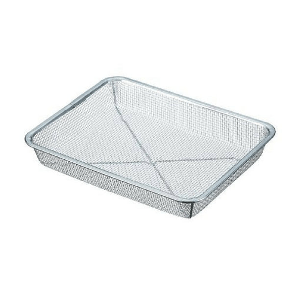 Shinetsu Works Japan Rectangular Deep Mesh Colander - 6.5 Mesh No.12 (325x255mm)