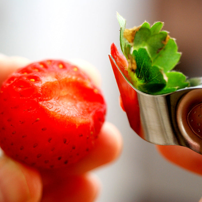 Premium Stainless Steel Strawberry Huller by Shinkousha Japan - Effortlessly Remove Strawberry Stems