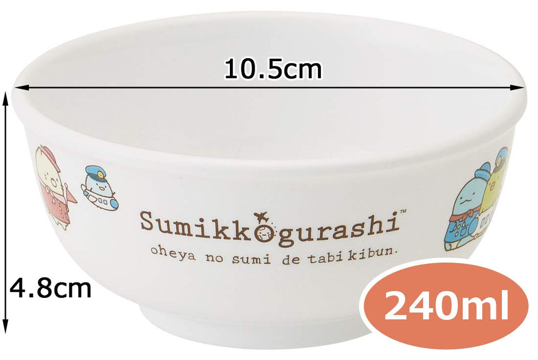 Skater Japan Bowl 密胺饭碗 240ml Sumikkogurashi Tabikibun M320-A