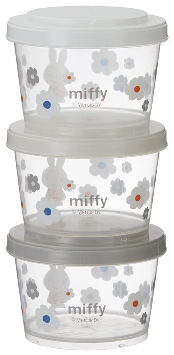 Skater Japan 3P 240Ml Miffy Monotone Side Dish Containers