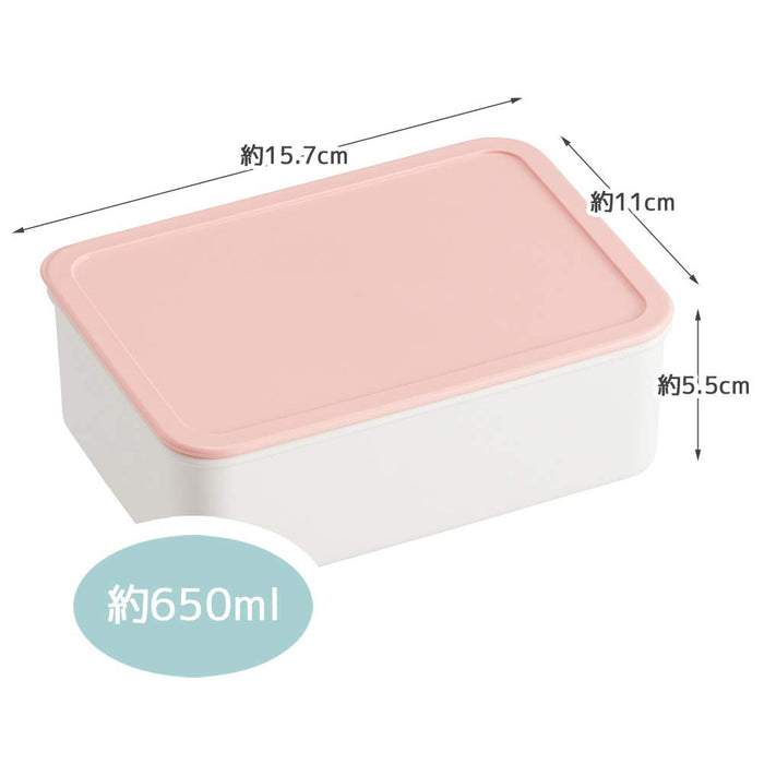 Skater Bento Box 650Ml Japan Storage Container - Set of 3 - Pastel Pink