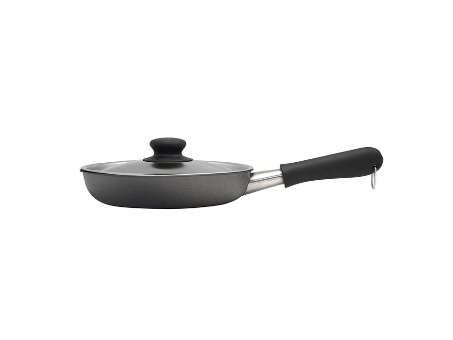 Sori Yanagi Japan Iron Frying Pan 18Cm [Nitriding] With Lid Ih Compatible