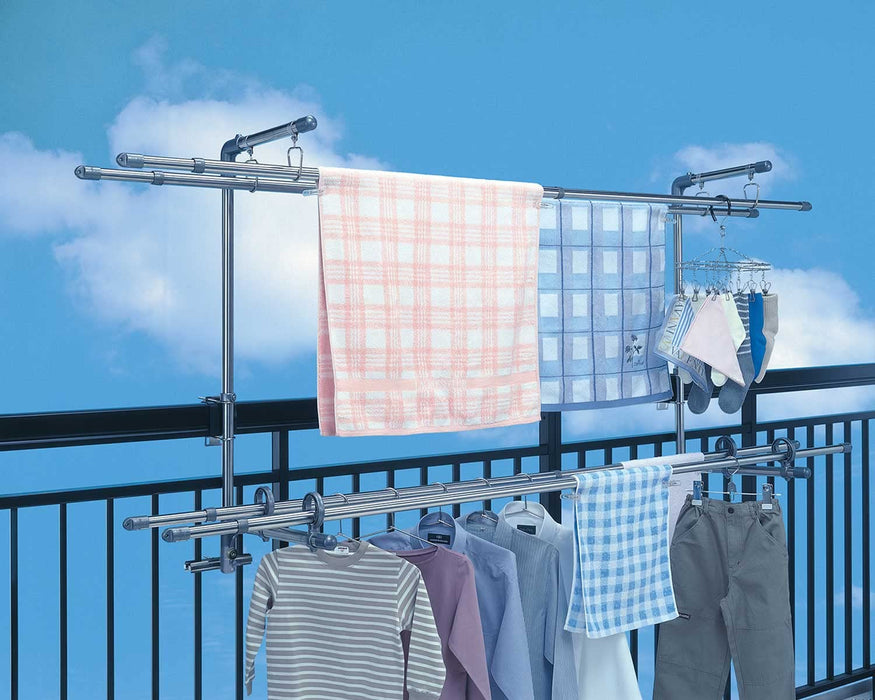 Sekisui Resin Stainless Steel Balcony Clothes Stand - DB-502