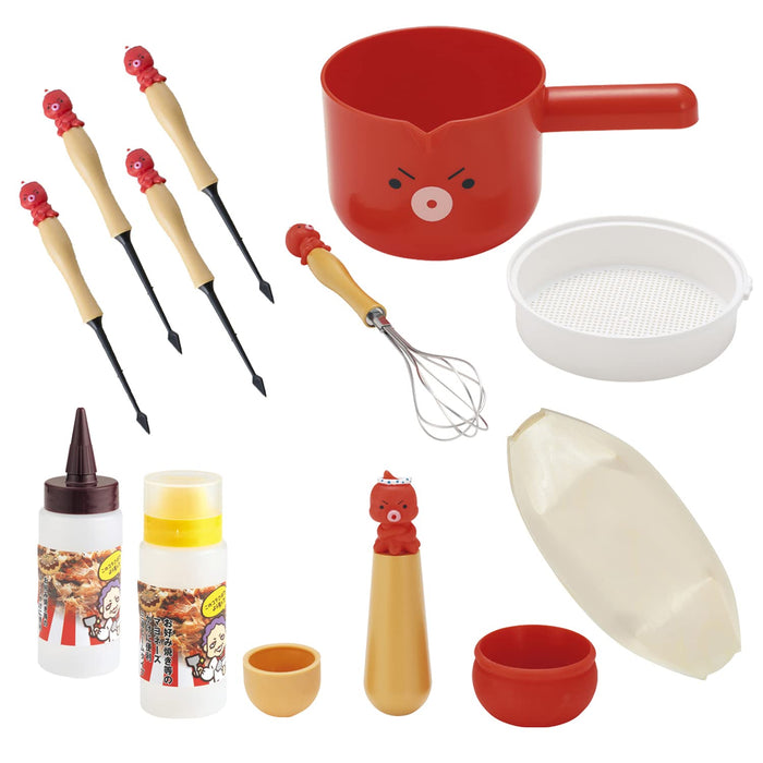 Kai Corporation Takoyaki Tool Set Plate