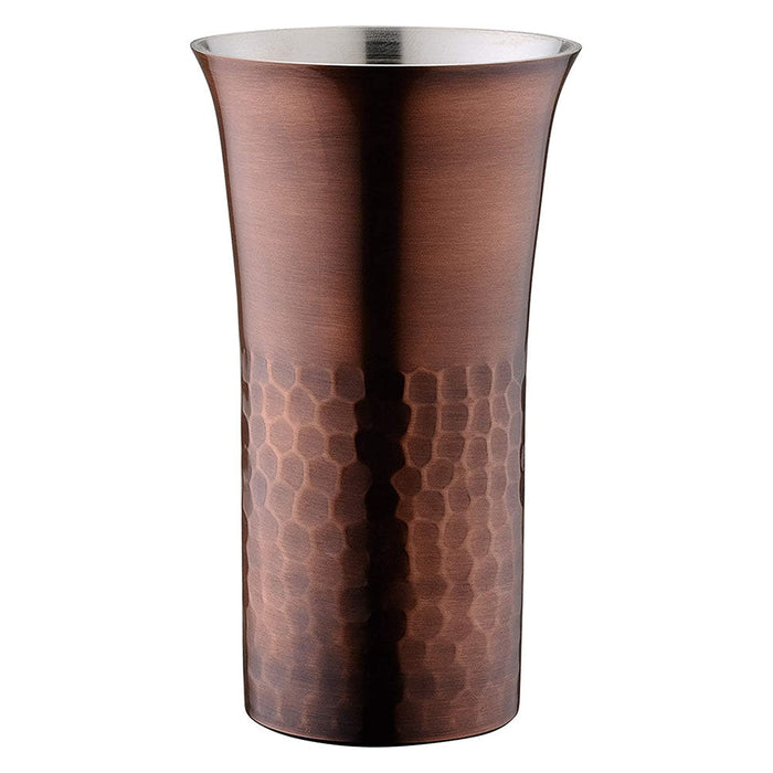 Premium Tanabe Copper Tumbler with Hammered Bronze Finish