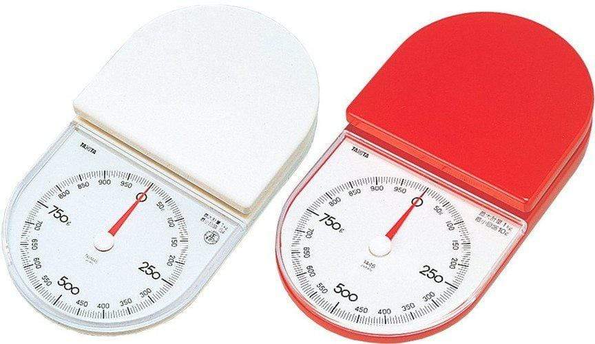 Tanita Japan 1Kg White Mechanical Kitchen Scale - Non-Electric