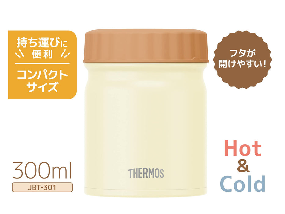 Thermos JBT-301 CRW 300ml 真空隔热汤罐 - 奶油白