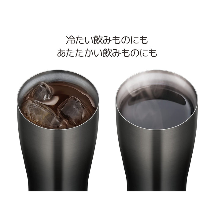 Thermos 600ml 黑色漸層真空保溫杯 - 日本製造