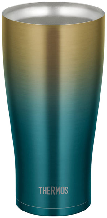 Thermos 日本 600 毫升藍金真空保溫杯