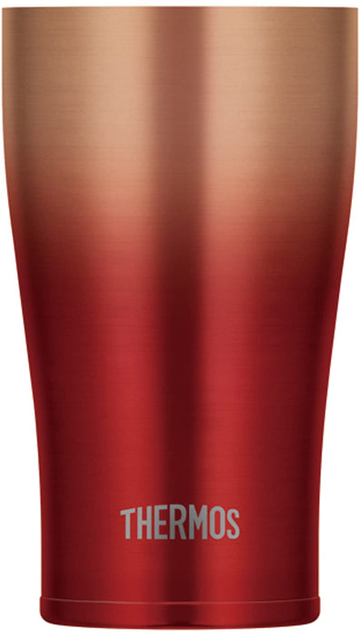 Thermos Japan 600Ml Red Gold Vacuum Insulated Tumbler