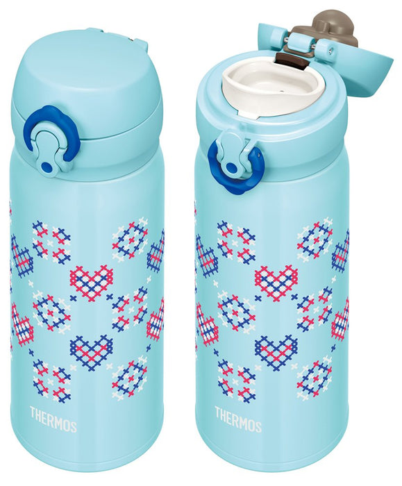 Thermos Japan 400Ml Blue Stitch Jnl-403 Bst Vacuum Insulated Water Bottle