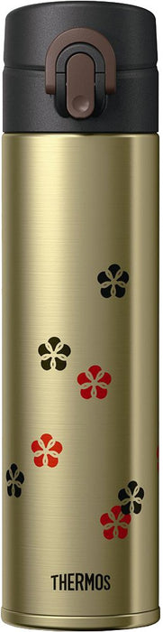 Thermos 0.4L 金色真空保溫水瓶杯 - 日本製造