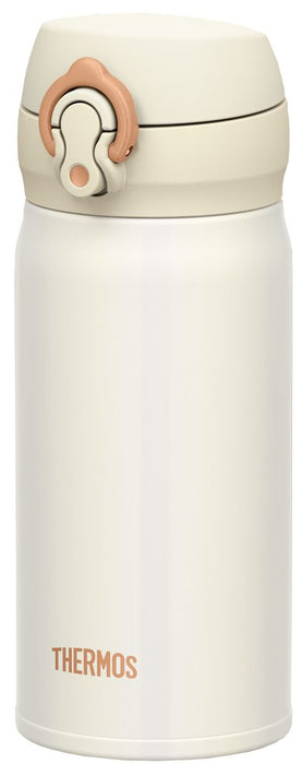 Thermos 日本真空保温水瓶 - 便携杯 350ml 珍珠白