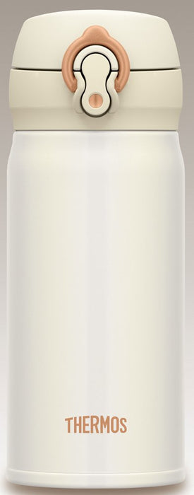 Thermos 日本真空保温水瓶 - 便携杯 350ml 珍珠白