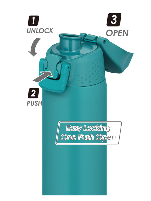 Thermos Fjr-720 0.72L Vacuum Insulated Turquoise Sports Bottle Cold Storage