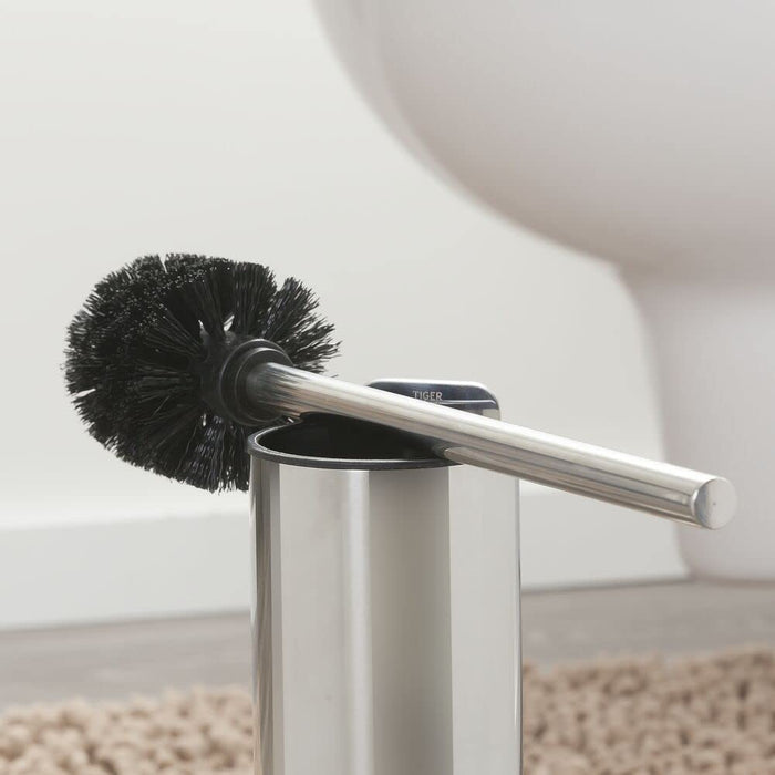 Tiger Japan Stainless Steel Polished Toilet Brush Set