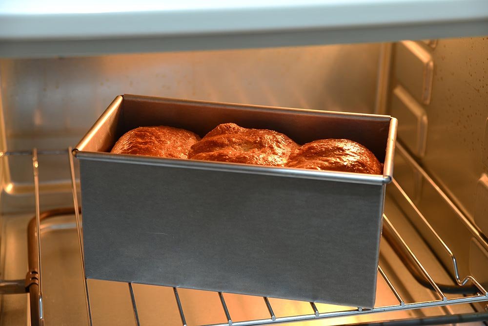 Tiger Crown Japan Bread Mold - Silver 96X192X97Mm 1.0 Loaf Aluminized Sliding Lid