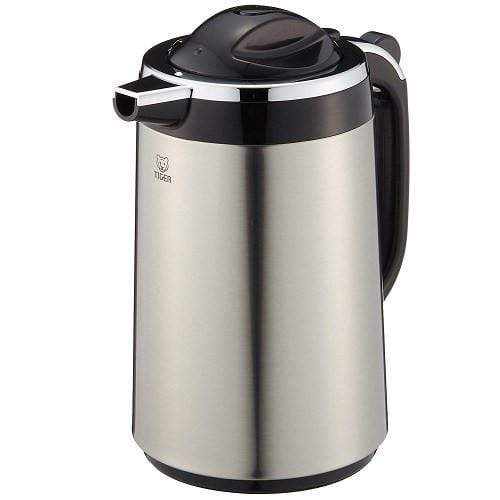 Tiger Japan Stainless Steel Vacuum Carafe 1.02L with Glass Liner and Button Action