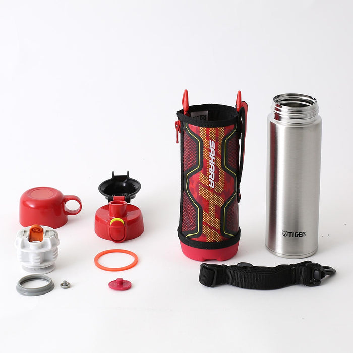 Tiger Thermos 500ml 2Way SS 水瓶带袋 撒哈拉红色 MBO-G050-R