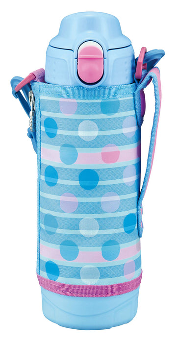 Tiger Thermos 500mL Sahara SS Bottle Sports Cup 2Way Blue Dot Mbo-H050At