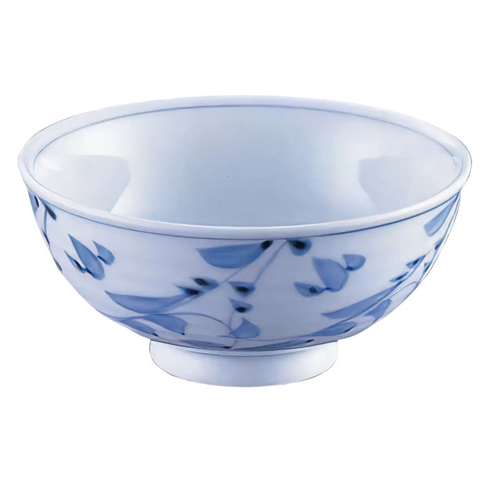 Mino Ware Porcelain Tempered Rice Bowl - Sometsuke-Karakusa 11.5cm