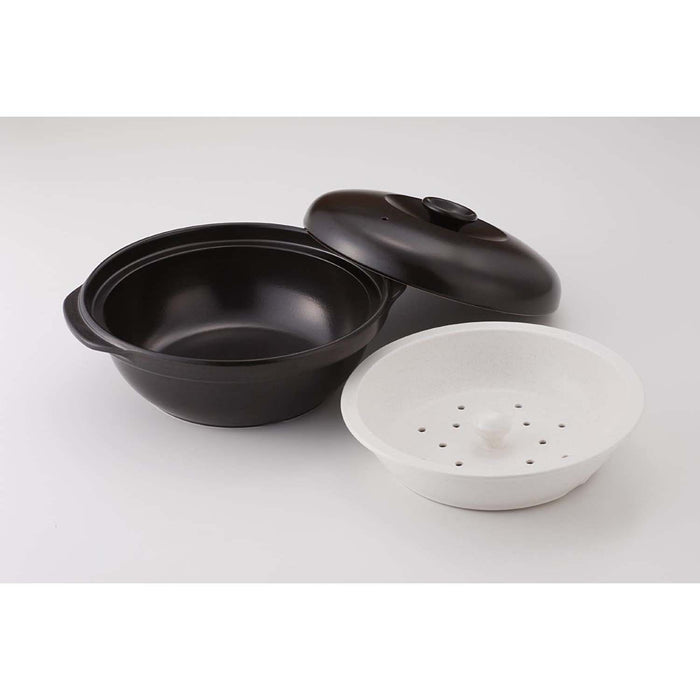 Tohi Ceramics 28 公分日本陶瓷砂鍋帶蒸籠