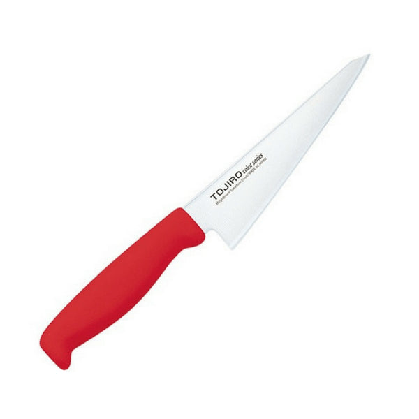 Tojiro Color MV Honesuki Knife - Red Elastomer Handle