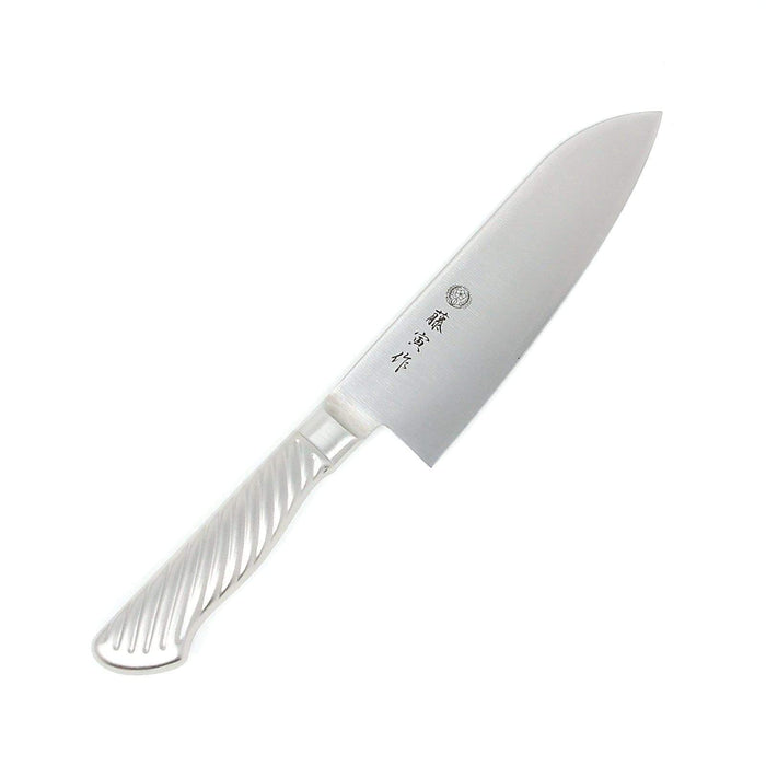 Tojiro Fujitora DP 3-Layer Santoku Knife - 170mm Stainless Steel Handle