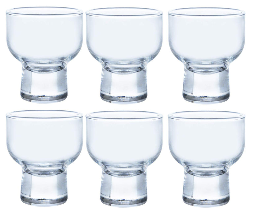 Toyo Sasaki Glass 6-Piece Clear 70Ml Cup - Made In Japan J-00301