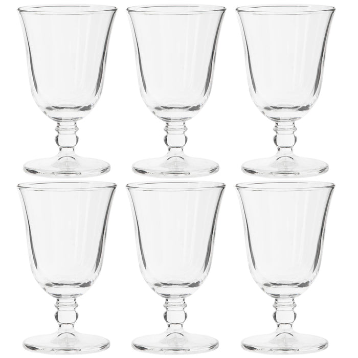 Toyo Sasaki Glass 6-Piece Mini Stem Sake Cup Set - 70ml, Dishwasher Safe