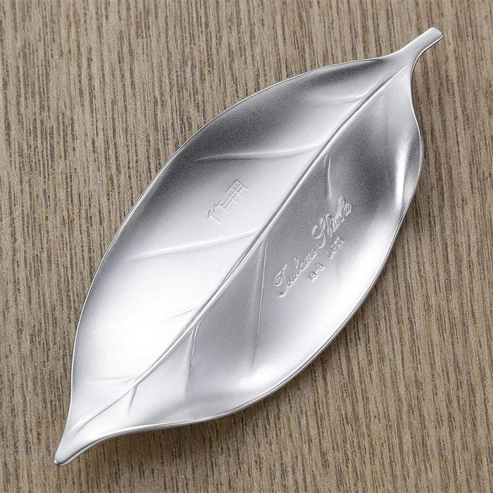 Tsubame Shinko Stainless Steel Leaf Chopstick Rest - Silver