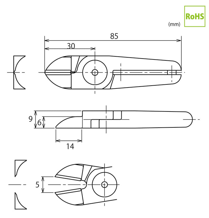 Air Nipper Gt-Nwr10/Gt-Nws10 Blade for Resin Nw10Aj Vessel