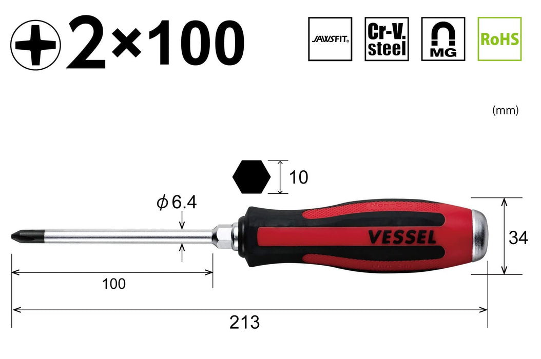 Vessel Megadora Penetration Driver +2x100 930