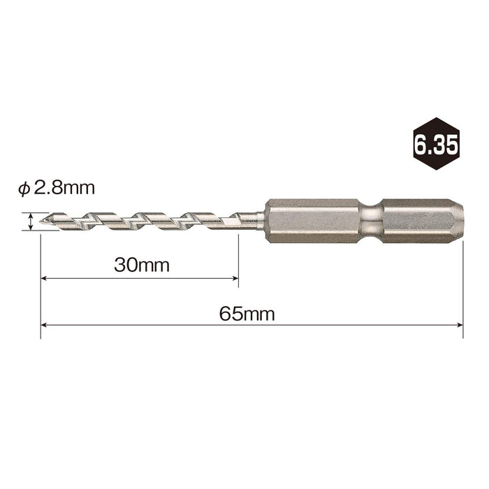 Vessel AHd-3 Pilot Hole Drill Bit 3mm Woodworking