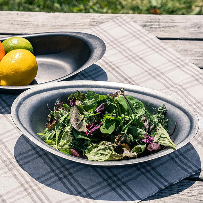 Aoyoshi Small Curry Plate - Vintage Inox Stainless Steel from Japan