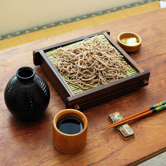 Cedar Square Seiro Soba Serving Box by Yamacoh Traditional Japanese Soba Tray