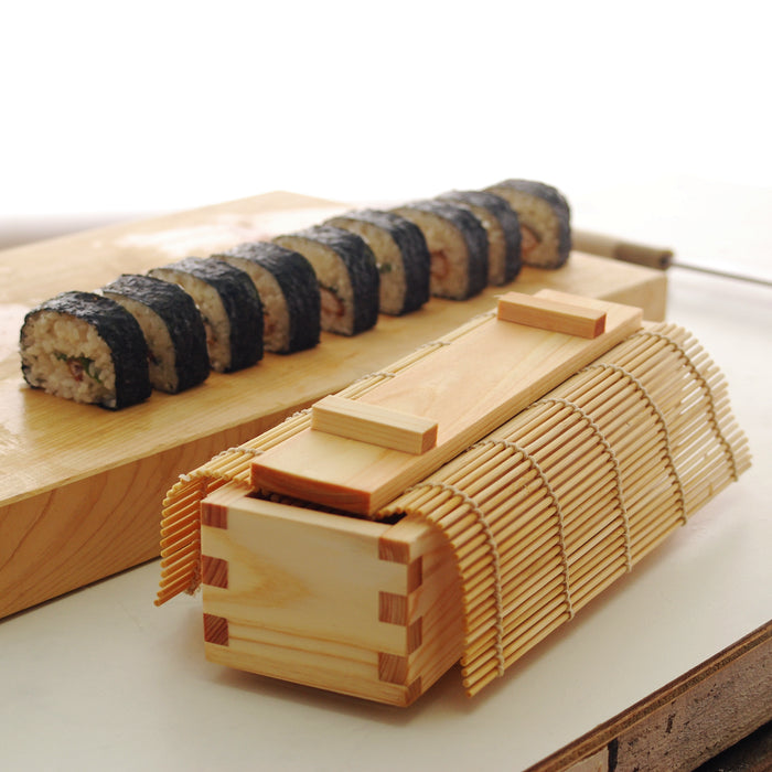 Yamacoh Hinoki Sushi Mold - Authentic Wooden Roll Maker